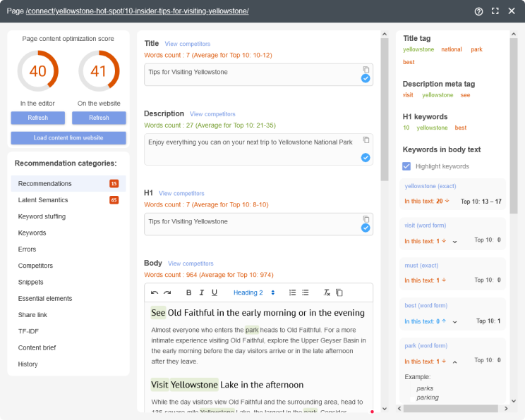 Auditor de SEO com IA